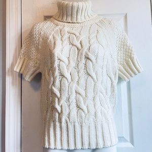 Made in Italy/out of sheep quail short sleeve Sweater